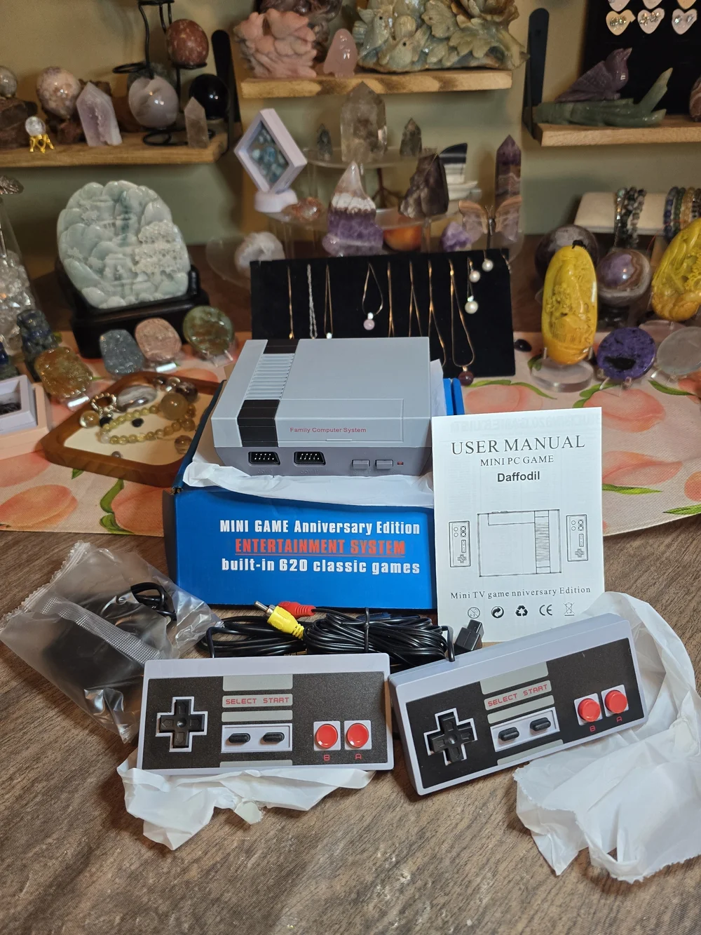 Classic Mini Game Console - Blue - 620 Built-in Games